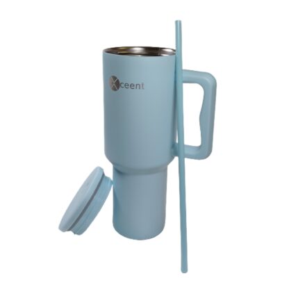 Xceent 40oz Travel Trek Tumbler With Handle And Straw lid, Insulated and Reusable Stainless Steel Water Bottle, Mug - Image 5